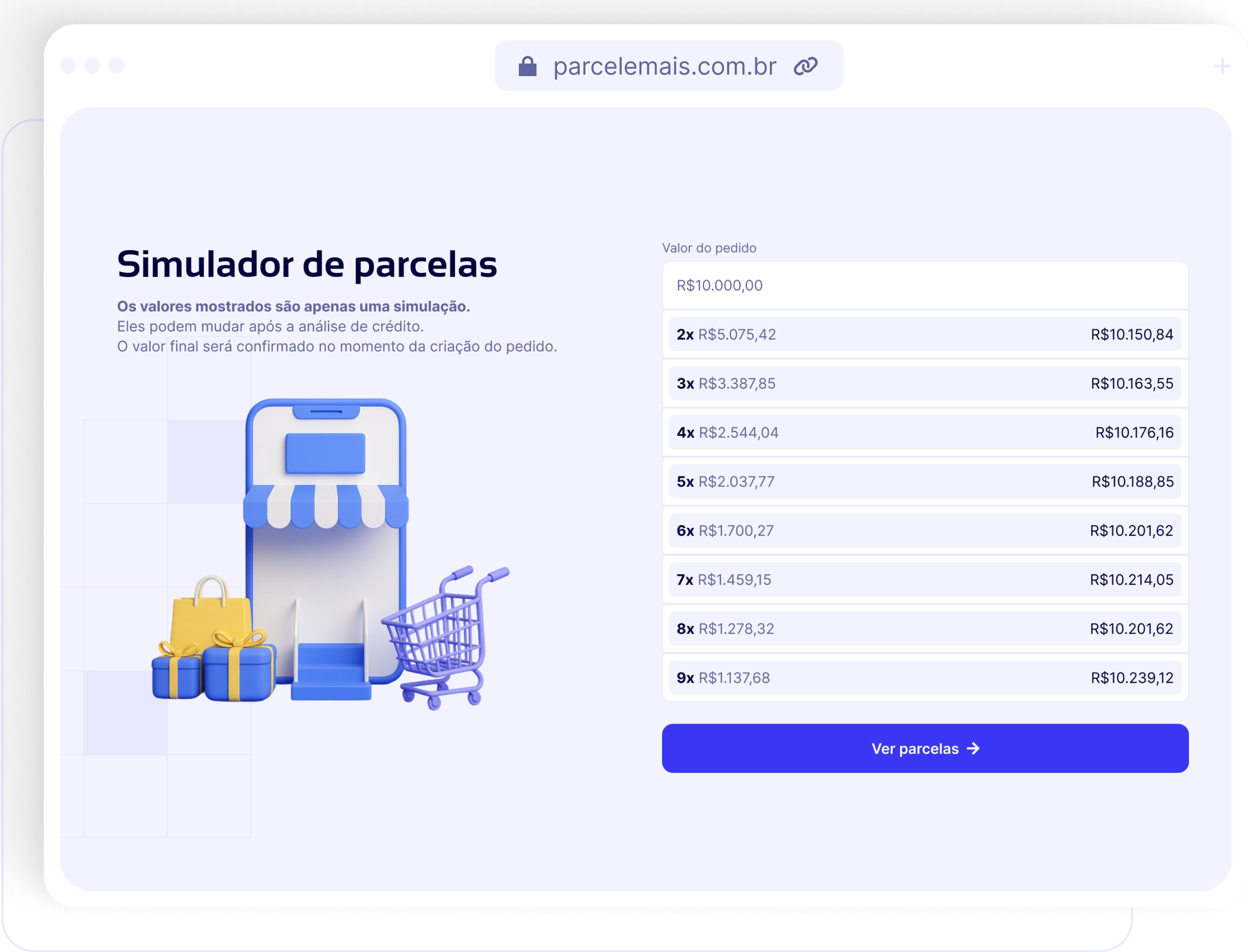 Demonstração da funcionalidade: Crie pedidos em instantes